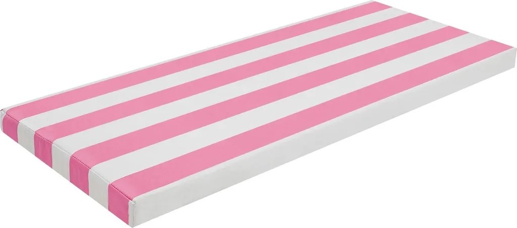 Coussin de banc extérieur imperméable rose - Finis les bancs de jardin durs