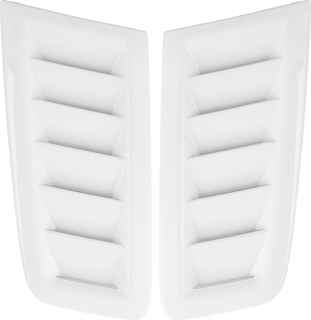 2pcs universelle Motorhaubenlüftungsschleifer Motorhaube Auto Außenteile für Fokus Rs Mk2 StyleGloss White
