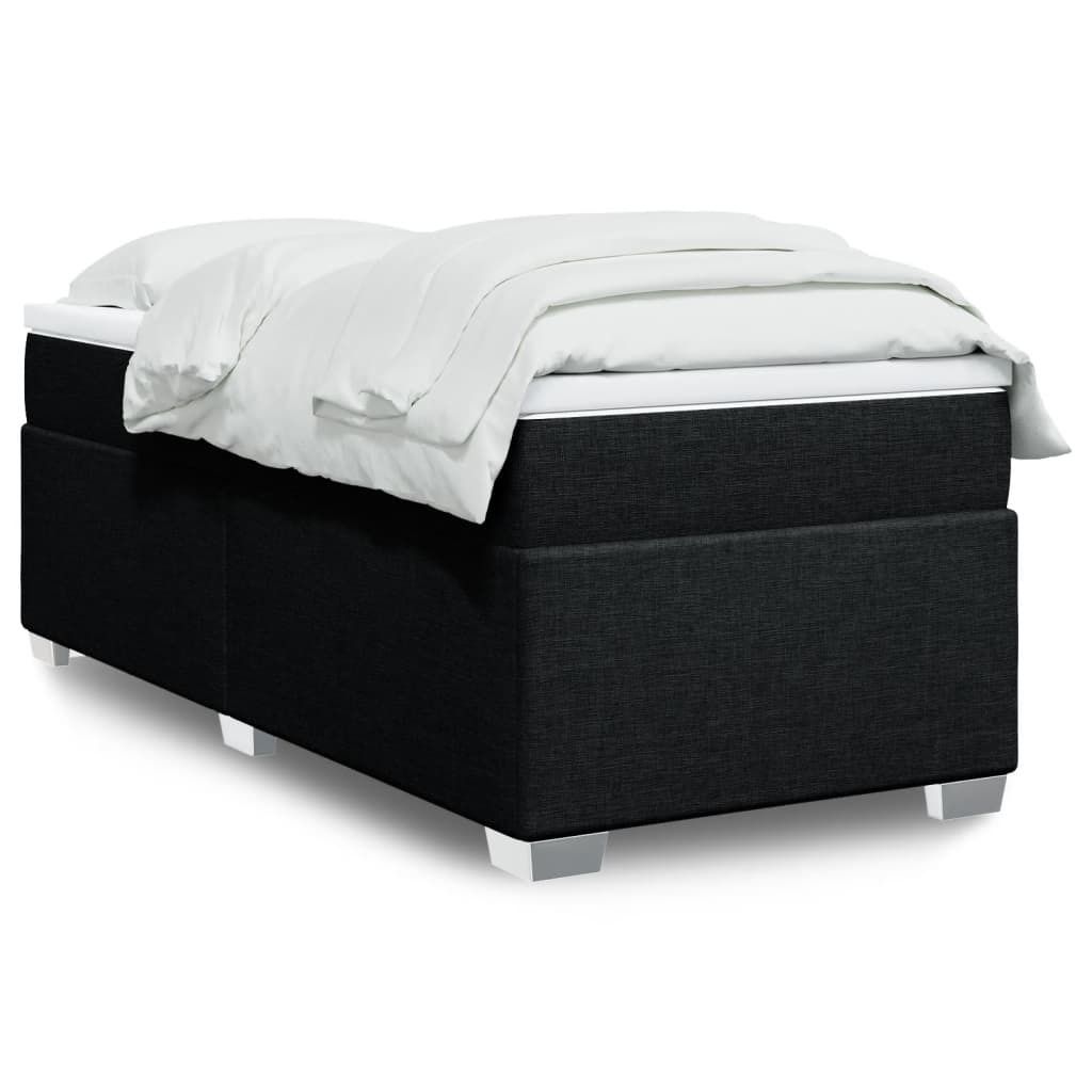 Maison Exclusive - Boxspringbett mit Matratze Schwarz 90x200 cm Stoff