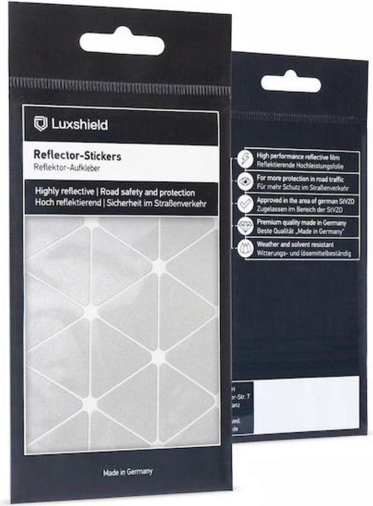 Luxshield Reflektor-Sticker Dreieck Klein Silber - mehr Sicherheit durch hohe...