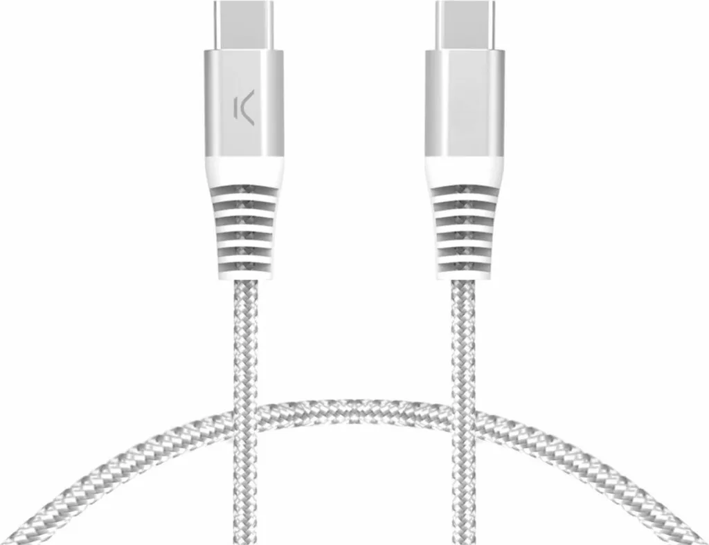 Cavo Universale KSIX USB-C Bianco - Per iPhone 15, iPad e Laptop