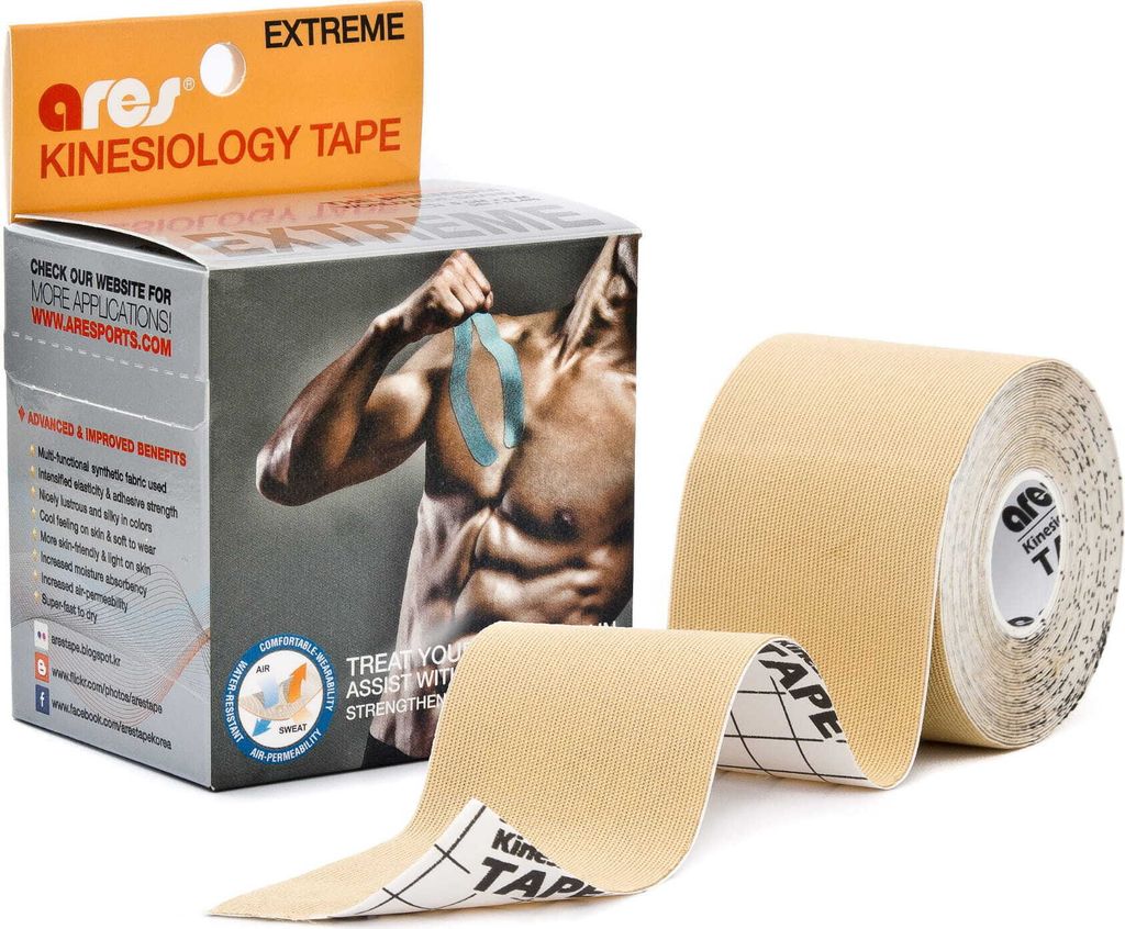 ARES KINESIOLOGY TAPE EXTREME 5CM X 5M Gold