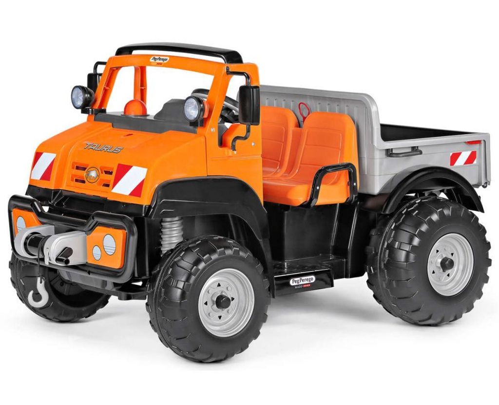 Elektrofahrzeug Peg Perego Taurus 12V Ladefläche Seilwinde 2-Sitzer