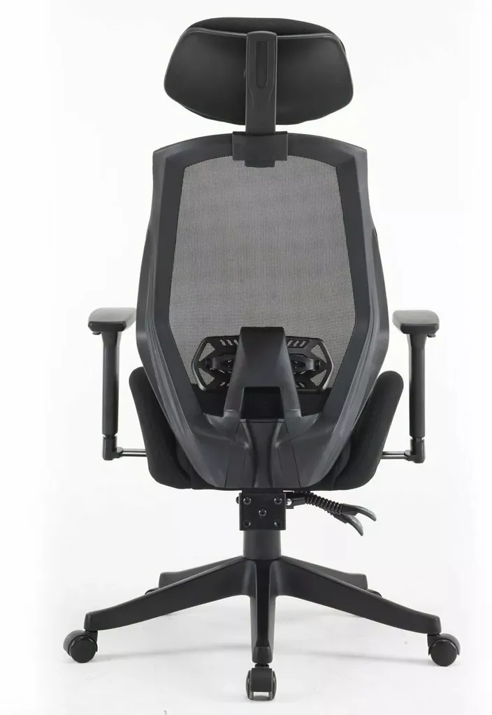 Fauteuil de bureau pivotant GANDY noir avec dossier en maille aérée - 6