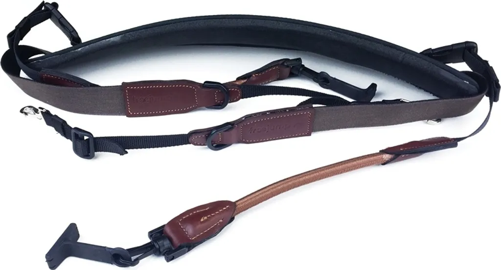 Stabiliser votre selle en saut d'obstacles avec le collier Freejump marron - 2