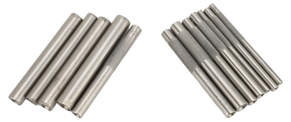 Kit de 12 outils à riveter en acier pour cuir et métal, 3mm à 15mm