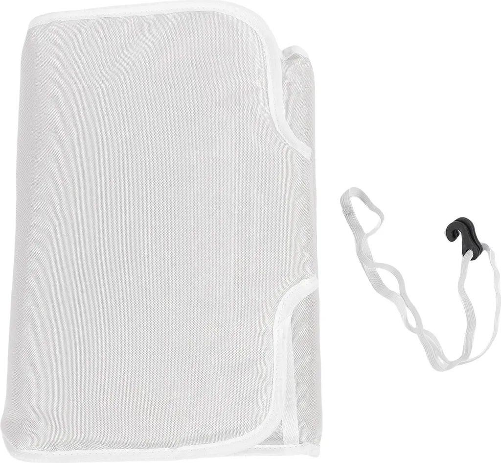 Cuscino rinfrescante per carrozzina con 2 ventole, traspirante, inserto per cuscino per bambini, antiscivolo, impermeabile, per auto all'aperto, beige