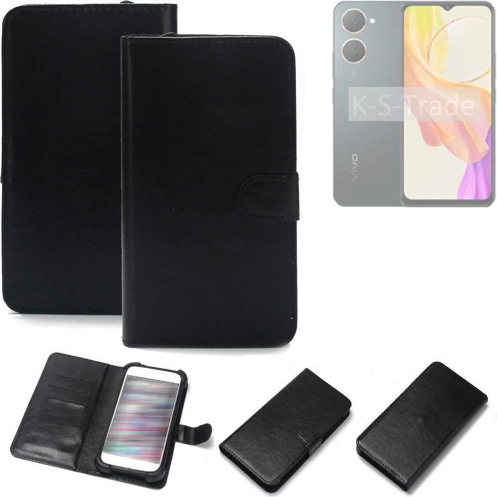 K-S-Trade Handyhülle Schutzhülle kompatibel mit Vivo Y03t Handy Schutz Hülle Handyhülle Bumper schwarz 1x