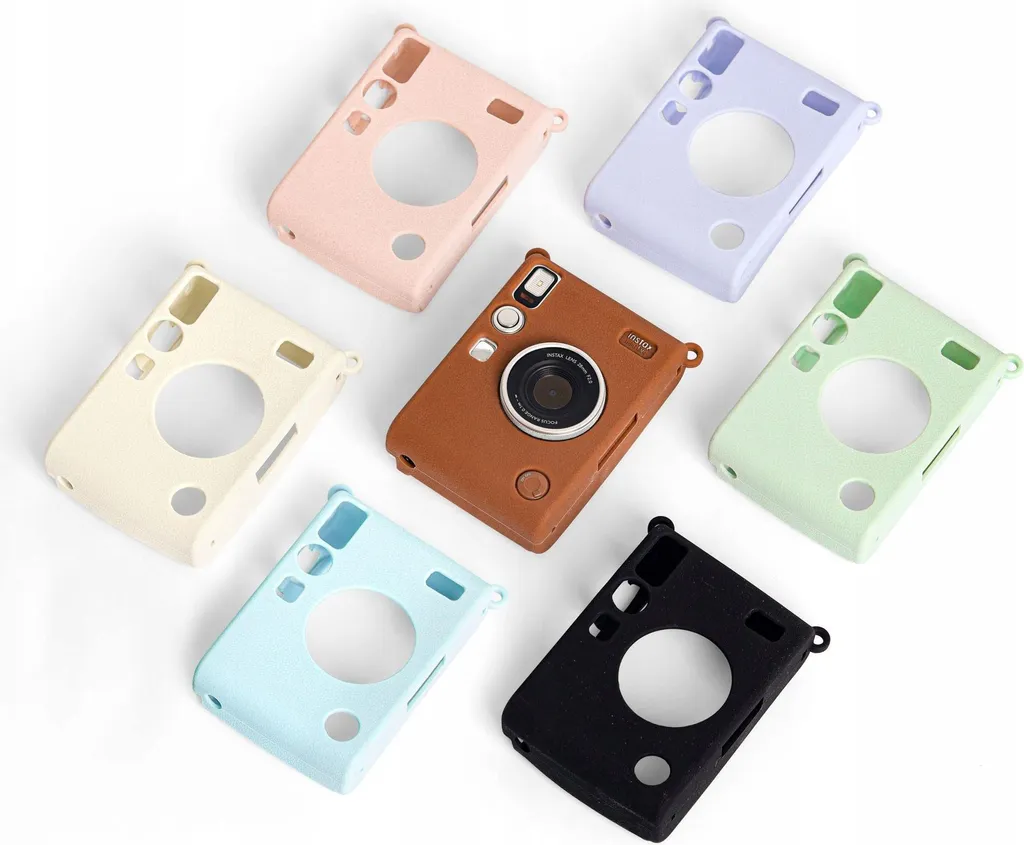 Coque Silicone Vert pour Instax Mini Evo - Texture Anti-dérapante Douce - 10