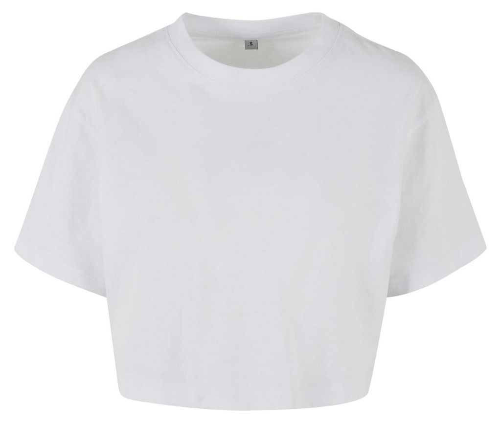 Build Your Brand - Kurzes Top für Damen LT2081 (L) (Weiß)