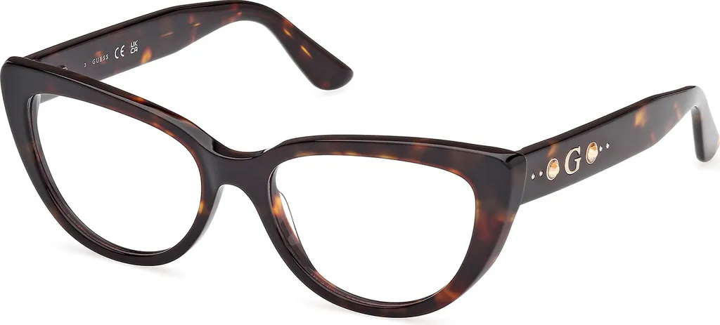 Monture optique Guess femme GU50175 coloris écaille foncée 52mm chic
