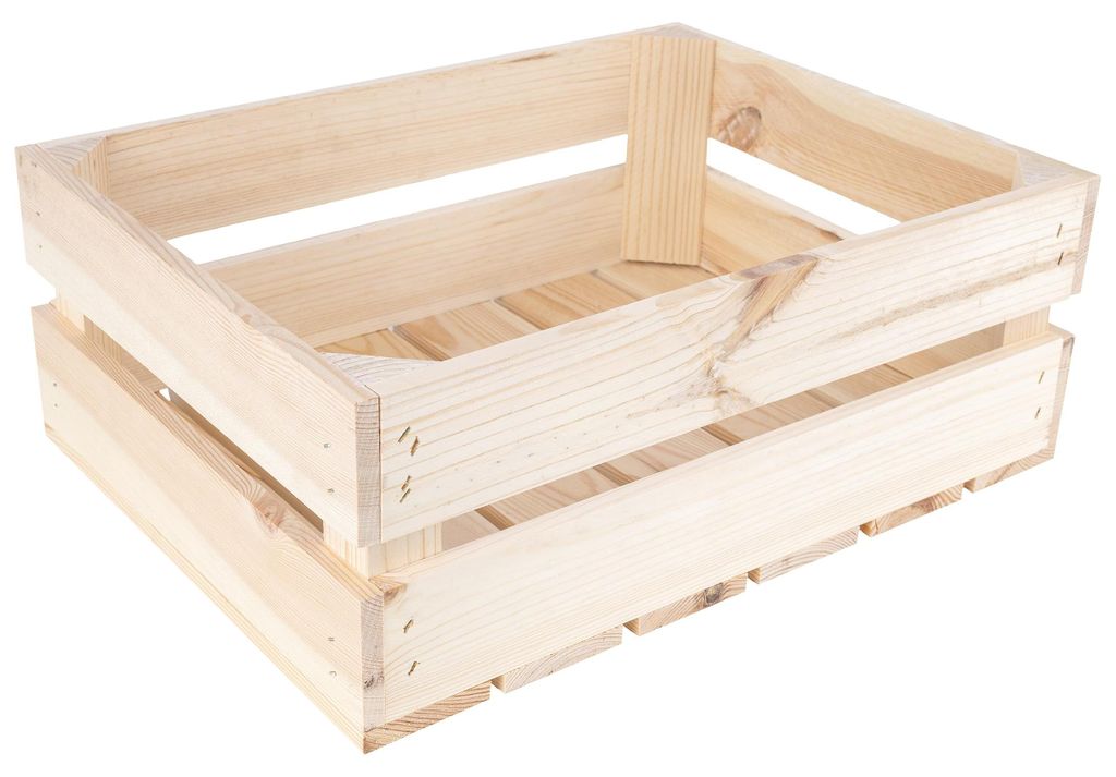 Creative Deco Natuurlijke Houten Kist, 40 x 30 x 15 cm Productafbeelding 