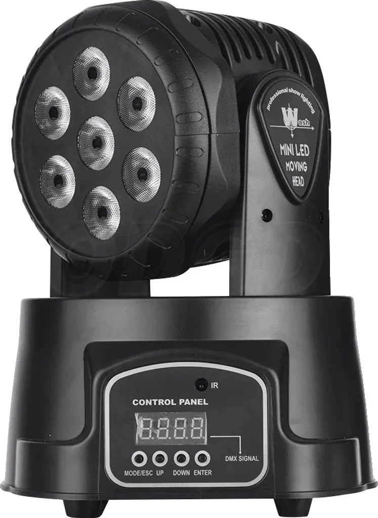 Éclairage Scénique Mobile 105W pour DJ et Soirées - Mini Lyre Noire EU