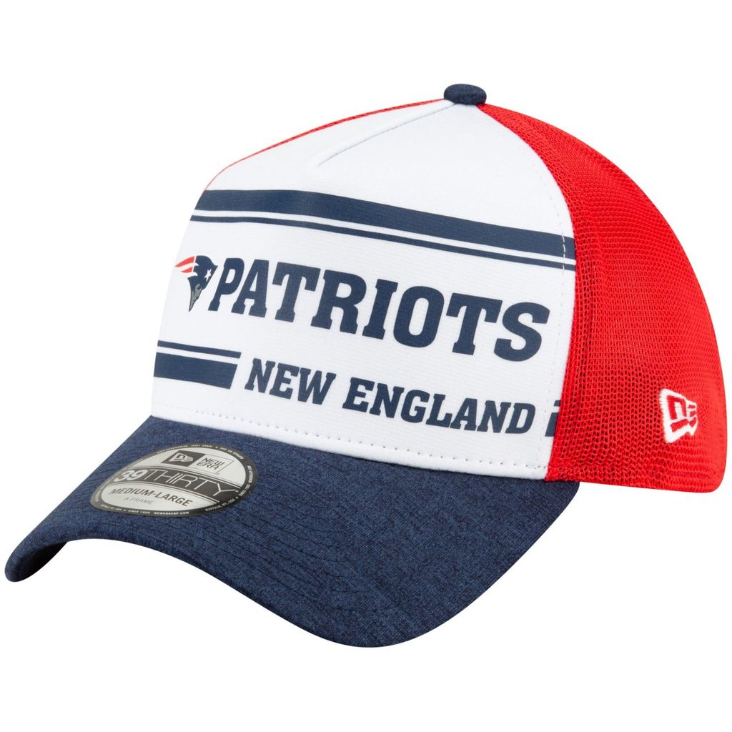 New Era -NFL- New England Patriots 2019 Sideline Home 1970 39Thirty A-Frame Cap Weiss M-L