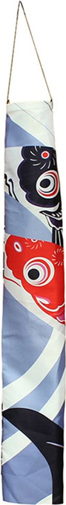 Japanische Nobori Koinobori Carp Streamer Windsock Fish Flag Kite Restaurant Dekoration-rot schwarz ,Größen:70cm
