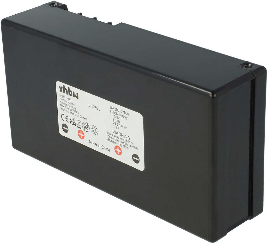 vhbw Akku kompatibel mit Wiper Runner X-C1, 162386 Rasenmäher (2300mAh 25,2V Li-Ion)