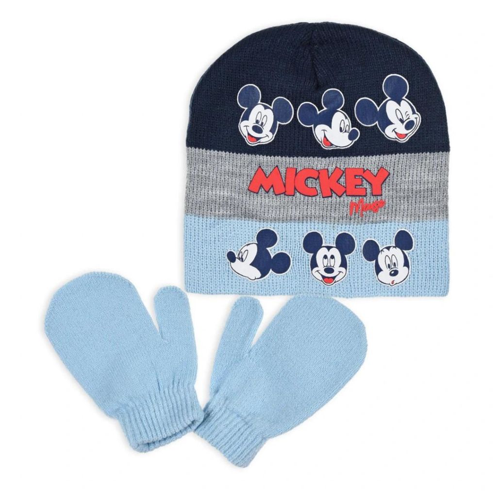 Disney Mickey Mouse Winter Herbst Mütze und Handschuhe Set für einen Jungen