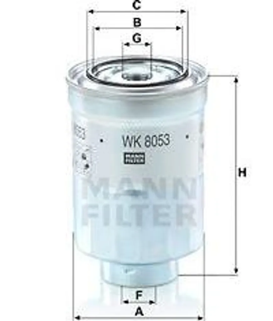 MANN-FILTER WK 8053 z Filtre à carburant diesel pour Mitsubishi Pajero