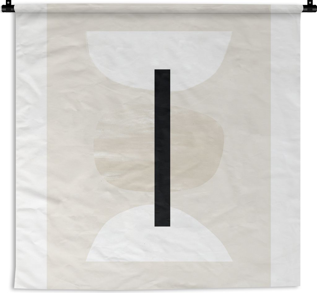MuchoWow Wandteppich Wandbehang Abstrakt - Geometrische Formen - Pastell 60x60 cm Tapisserie Dekoration Wandtuch - Dekorationen - Wand Decke