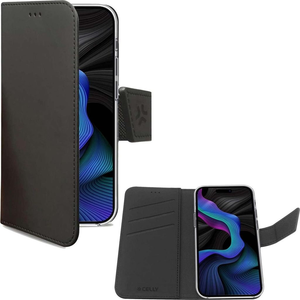 Wally Wallet Case Galaxy S23 FE Schwarz