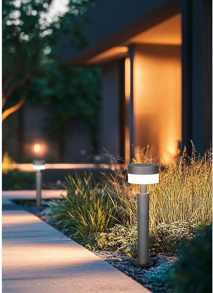 LED Außen Stehlampe, Aluminium anthrazit, H 50 cm