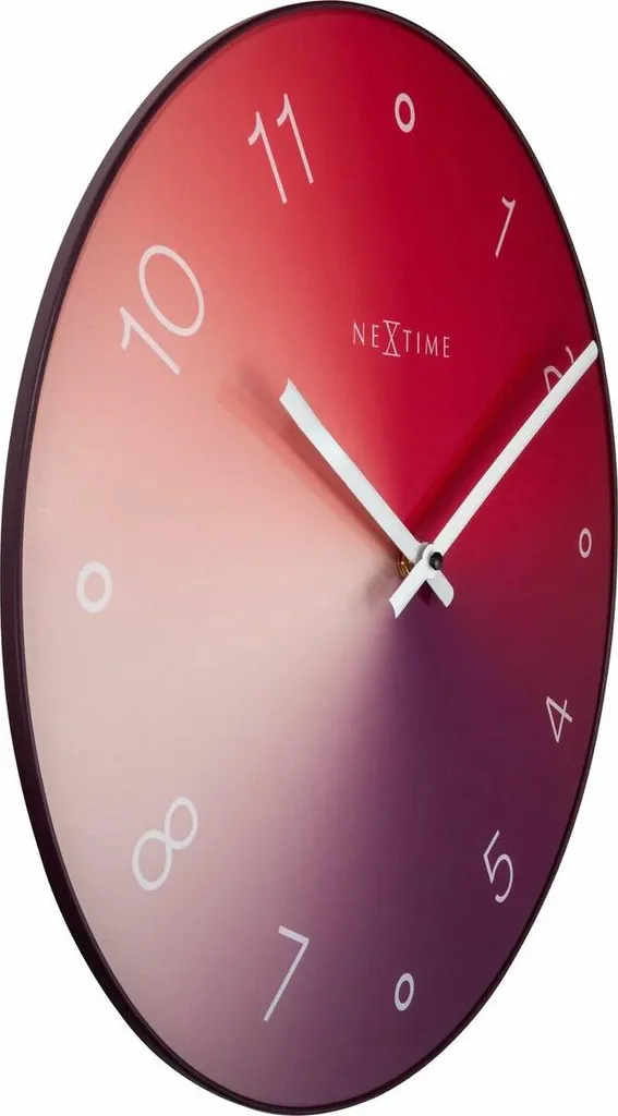 NeXtime 7341RZ Sweet Orologio Da Parete Rosa 29,5 Cm - Design Moderno Con Bordi Ondulati