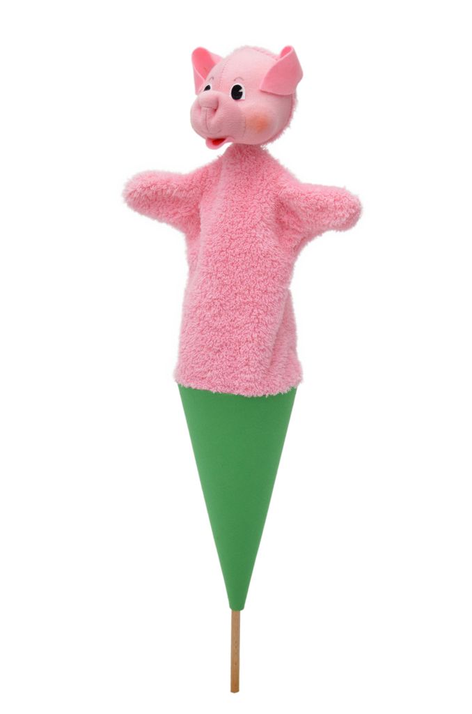 Tütenkasper / Tütenpuppen Schwein 55 cm Mehrfarbig, 11744A