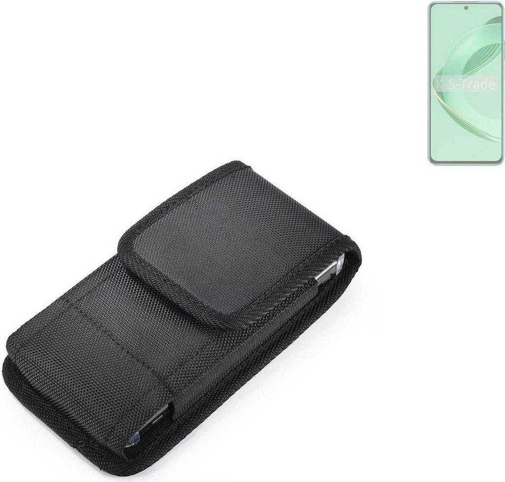 Holster Gürteltasche kompatibel mit Huawei nova 12 SE Holster Gürtel Tasche wasserabweisend Handy Hülle Schutz Hülle Outdoor schwarz K-S-Trade