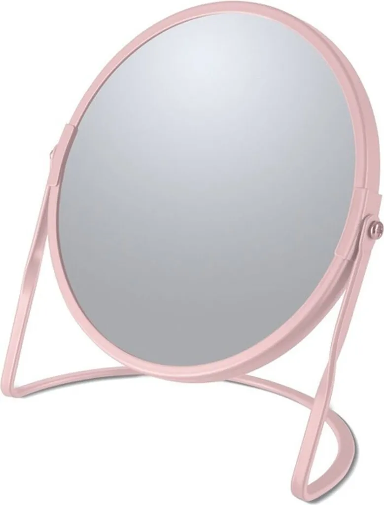 Specchio Ingranditore Spirella Akira - Rosa Opaco per Trucco e Barba