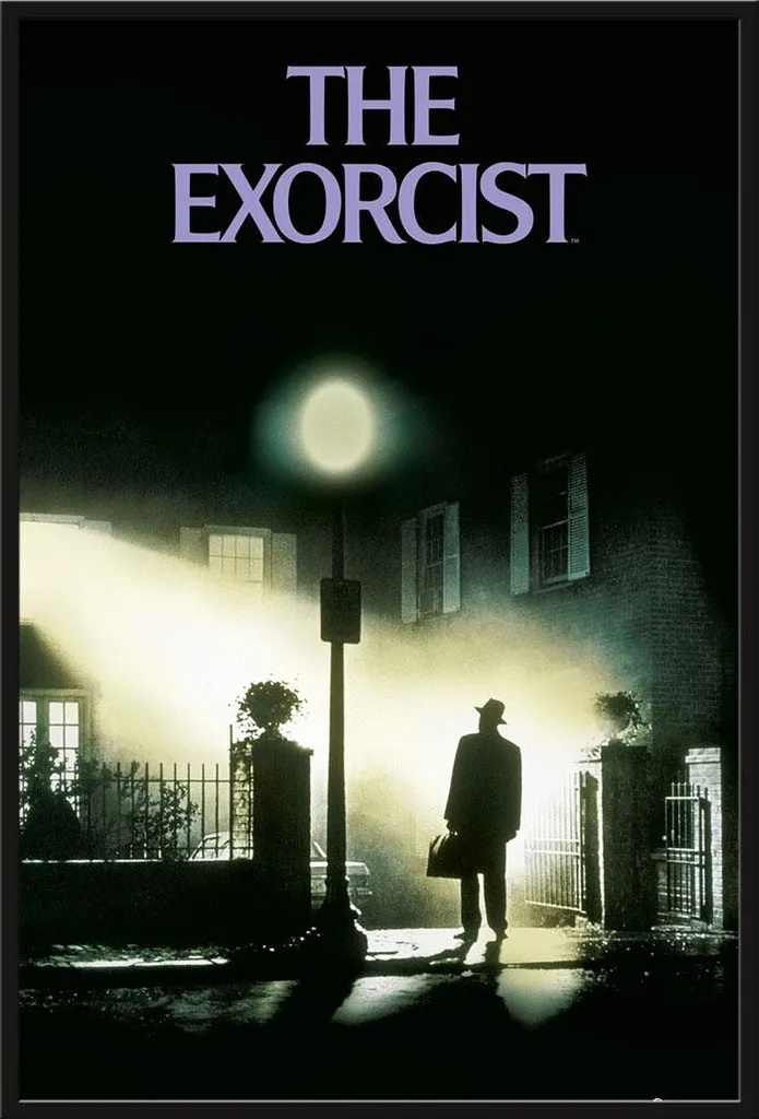 L'Exorciste Affiche Maxi avec Cadre Insert Noir Shinsuke® - Vitre Acrylique