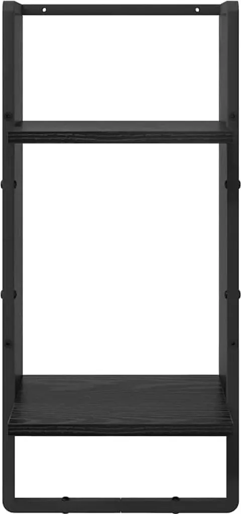 Set 4 Mensole da Muro SYFAX 65cm Rovere Nero | Arredo Casa Chic - 10