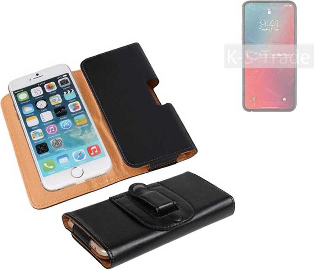 K-S-Trade Schützhülle Handyhülle kompatibel mit Apple iPhone 12 Pro Max Holster Gürtel Tasche Schutzhülle Handy-Tasche Smartphone Case