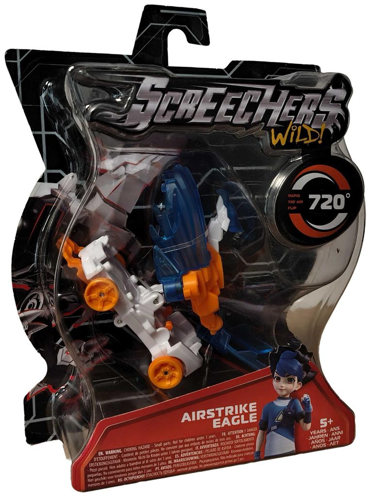 Screechers Wild! Transforming Airstrike Eagle Blue Fahrzeug Produktbild 