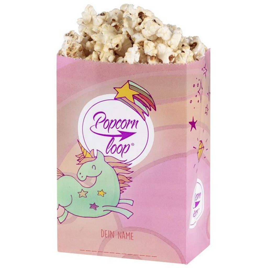 Popcorntüten Einhorn S | 50 Stk Produktbild 