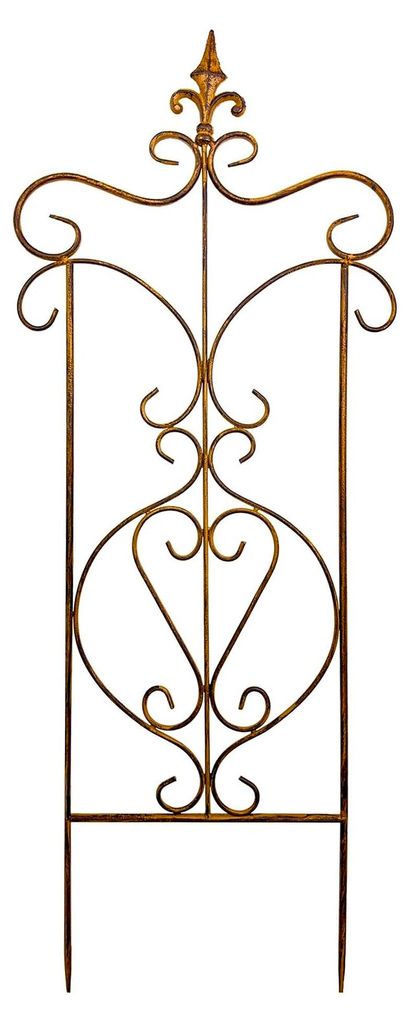 Rankgitter aus Metall für Balkon und Garten als Sichtschutz und Dekoration in Herzform
