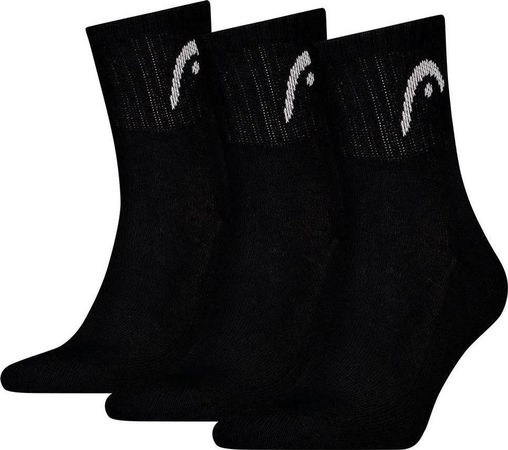 Head 701229016 Kurze Socken 3 Einheiten Schwarz EU 35-38 Herren,Damen Schwarz EU 35-38