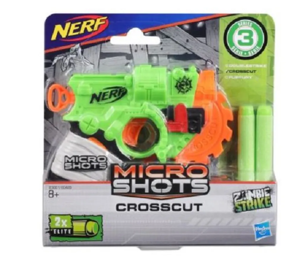 Lanceur de Fléchettes Nerf Micro Shots Crosscut - Mini Blaster Hasbro