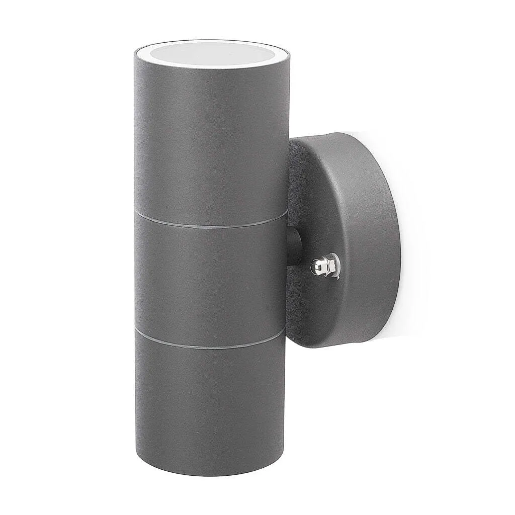 Smartwares GWL-176-HG Applique Murale Extérieure Grise en Acier Inox