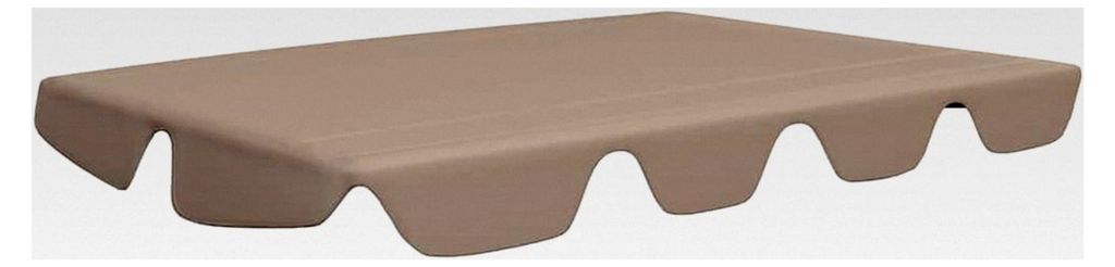 Ersatzdach für Hollywoodschaukel Taupe 150/130x105/70 cm