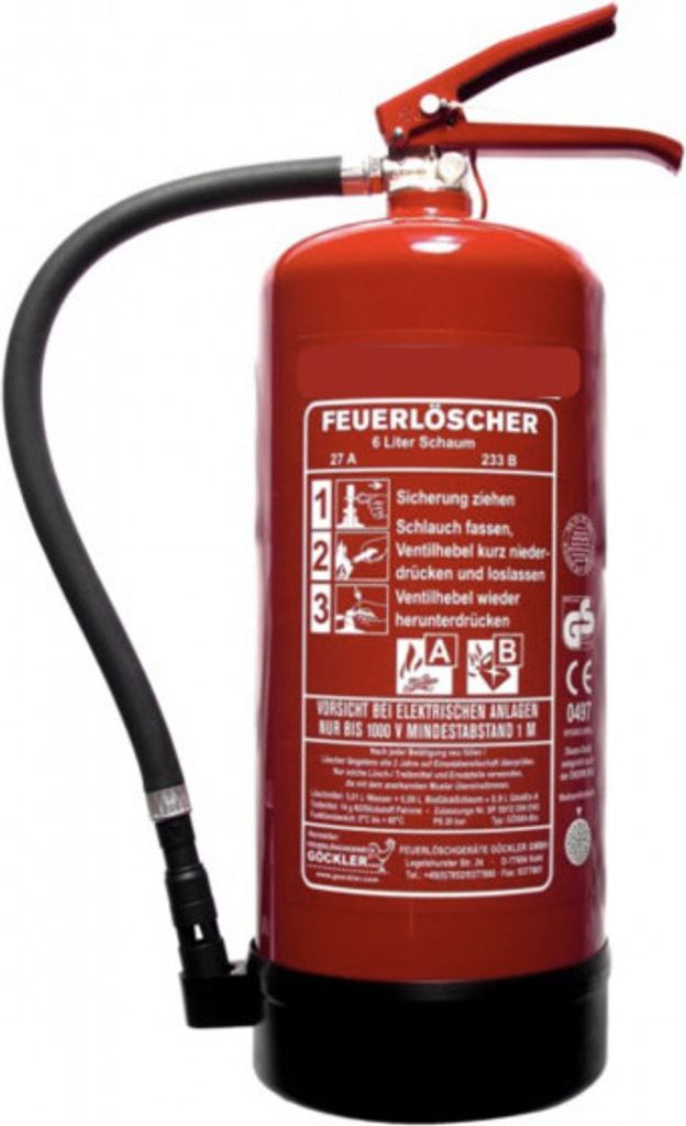6L Schaum Auflade Feuerlöscher 27A = 9LE