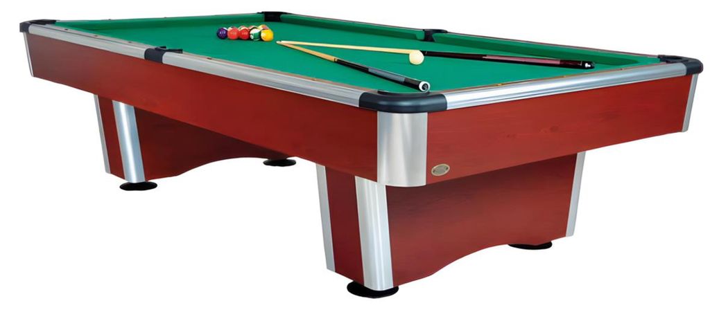 Pooltisch Braun Billardtisch Spieltisch Freizeittisch Spieloberfläche 9ft