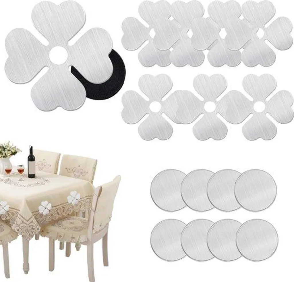 Poids de Nappe en Inox Set de 8 Pinces Lourdes pour Terrasse et Balcon