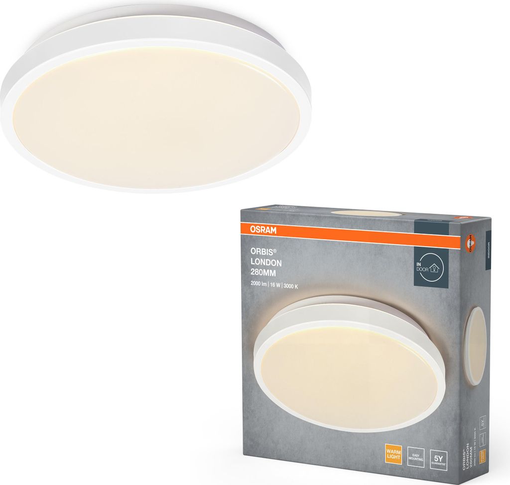 OSRAM ORBIS LONDON Plafonnier LED 280mm, blanc, 16W, Image du produit 