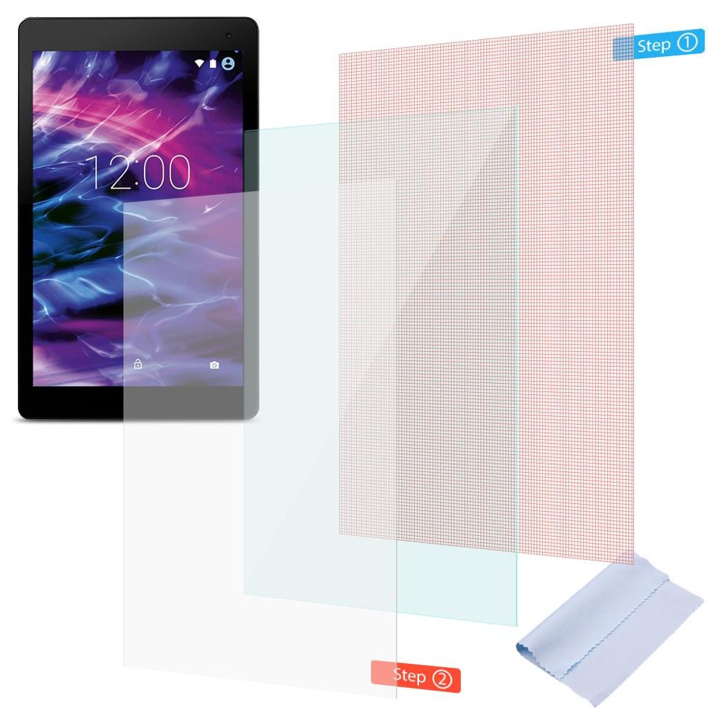 Medion Lifetab P10603 P10606 P10602 Displayschutz Folie 2x Panzerfolie Universal