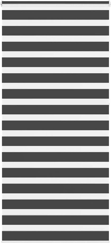 "2026 Aktion"Doppelrollo - elegantes Design - Sichtschutz/Lichtschutz - Schwarz 115x230cm Stoffbreite 110,9cm Polyester Promotion276779 - Rollos