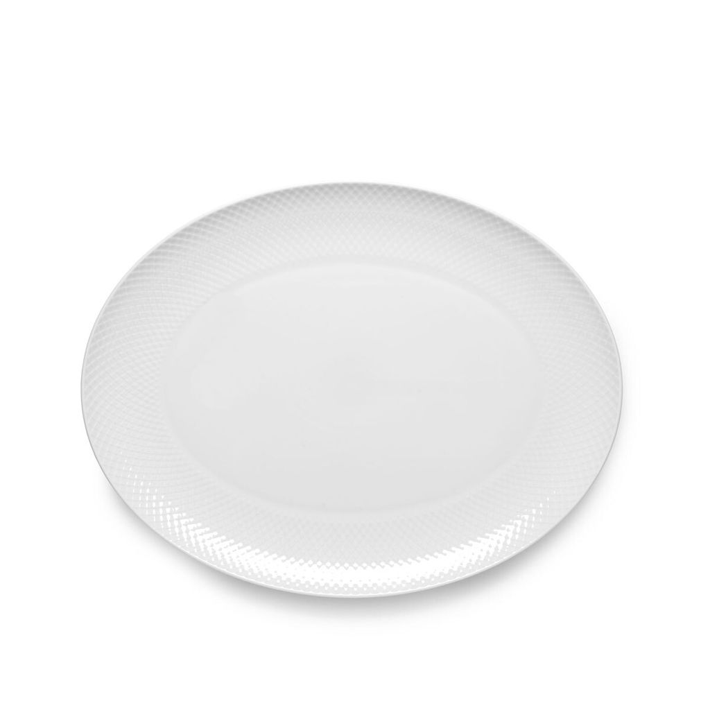 Lyngby Porcelæn - Rhombe Servierteller 42 x 32 cm
