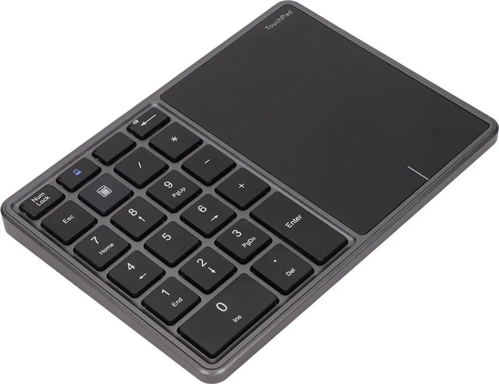 Extension Clavier Numérique pour Laptop avec Touchpad de Saisie Grise
