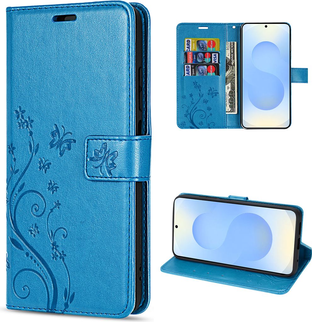 Hülle für Samsung Galaxy S25 Handyhülle Handy Tasche Wallet Produktbild 