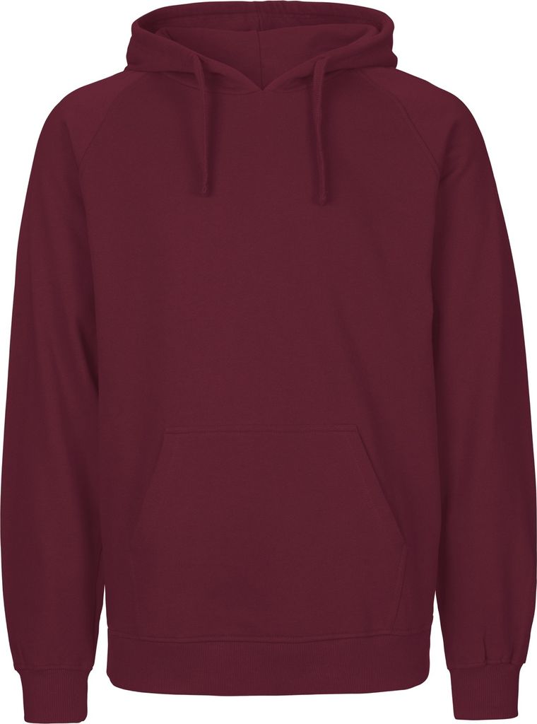 Neutral O63101 | Herren Hoodie / Kaputzenpulli / 100% Fairtrade-Baumwolle - Farbe: Bordeaux - Größe: XXL