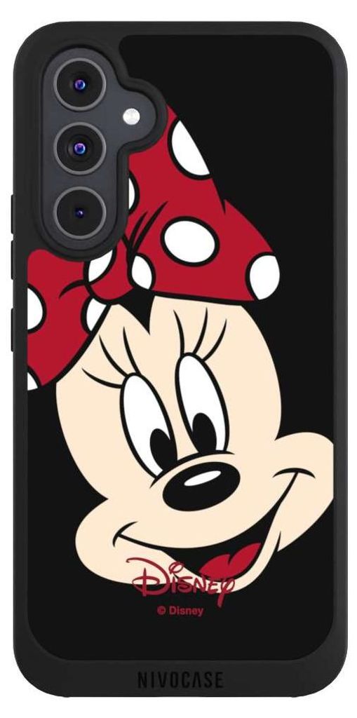 NIVOCASE Handyhülle für Samsung Galaxy A54 5G Hülle NIVOpure Case Schwarz Disney Minnie Mouse Offizielles Lizenzprodukt